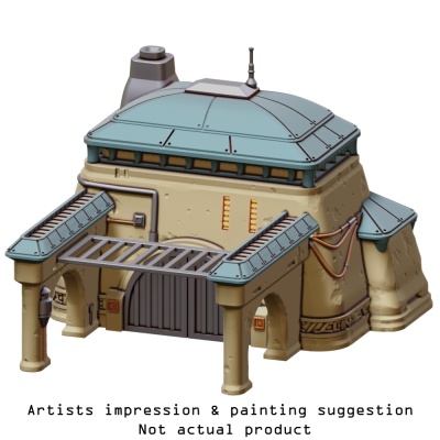 Massa'Dun Speeder Bay - 3D Printed Sci-Fi Terrain